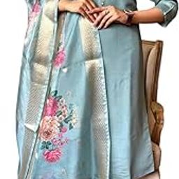 Women’s Embroidered Kurta Set with Pant and Printed Dupatta – Elegant Ethnic Wear for Festive & Party Occasions-10
