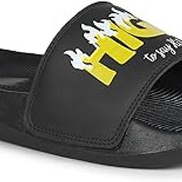 Sliders for Men | High Print Design | Lightweight EVA Sole & Comfortable Slippers | Flip-Flops & Chappals for Everyday Use-image-83