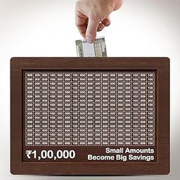 Wooden Coin Bank, 100000 Money Saver, Money Save Box, Carved Money Box, Coin Piggy Bank, Money Saving Box for Adult, Savings Challenge Box, Wooden Piggy Bank for Kids-image-70