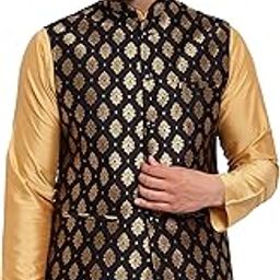Brocade Zari Silk Nehru Jacket for Men-image-53