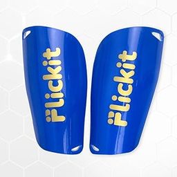 Flickit Stride - Shin Guards – High-Impact Protection with EVA Cushioning for Kids & Adults -Training and Light Weight Shin Pads for Football, Hockey (Blue, S)-image-28