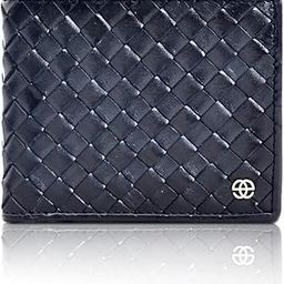 eské Adam - Genuine Leather Mens Bifold Wallet - Holds Cards, Coins and Bills - 7 Card Slots - Everyday Use - Travel Friendly - Handcrafted - Durable - Water Resistant -Navy Blue Braided-image-28