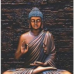 Techgifti Gautam Thinking Buddha Vinyl Wall Sticker for Living Room, Kids Room (Size - 51 Cm X 75 Cm)-image-64