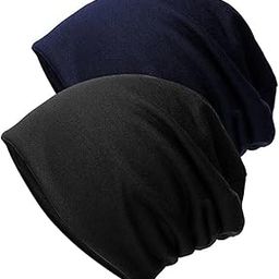 Cotton Slouchy Beanie Hats for Men Women Stretchy Skull Cap, Chemo Headwear Caps, Lightweight Hat-image-16