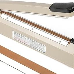 Yeler 12 Inch Impulse Heat Sealer - Manual Poly Bag Sealer Machine for Plastic PE PP Bags - Extra Replace Element Grip (Beige)-image-21