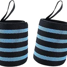 SAZ DEKOR Wrist Wrap Weight Lifting Wrist Support for Competition Bodybuilding Workout Blue-image-62