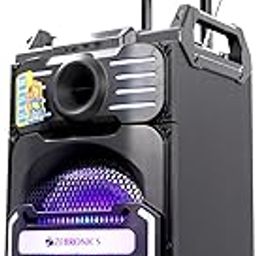 ZEBRONICS Octane Trolley Party DJ Speaker, 48 Watts, Supports Dual Bluetooth, Dual USB, mSD, AUX, Karaoke Function, Two Wireless Mic, DJ Mixer Control, 5 Band Equalizer-14