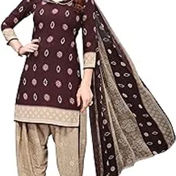 yashika Women's French Crepe Printed Unstiched Dress Material(SHILPA MAROON)-picture-28