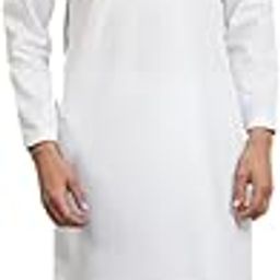 Men's White Cotton Kurta.-Knee Length, Comfortable & Washable Ideal for Casual Occasion Wear. [DK-MGSP-B-V3-WHT]-image-47