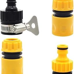 4 in 1 Tap Adapter and 1/2" Garden Hose Quick Connector for Kitchen Gardening Car Washing Cleaning - Set of 4-image-25