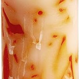 Pure Indian Candle Handmade Sandalwood Amber Scented Orange Rustic Chunk Wax Pillar Candle PIC2019TRTN017 (Burn Time 30 Hrs.) Size 2.75 X 3 Inch-image-51