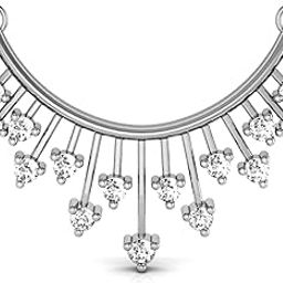 18k (750) White Gold and Solitaire Mangalsutra for Women-image-32