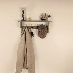 Symplify Brentwood Wooden Wall Shelf Organiser with Key Holders || Wooden Key Holder for Wall Key Chain Holders for Wall for Home and Office Decor | Key Stand-image-27