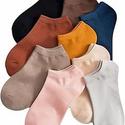 Girls Ankle Length Cotton Socks With Colourful Cute Colours Also for Women Low Cut Ankle socks Combo (Cotton blend) Pack of 5 (Colors May Vary)-95