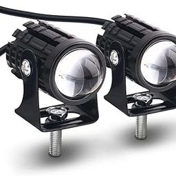 Kaashnic Original Dc Power 18W Mini Gun Driving Fog LED Light Universal For All Models Of Motorcycle,Bikes,Scooters,Projector(Pack Of 2,Yellow&White)-27