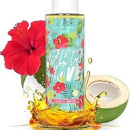 Hibiscus Monkey HM Love Scalp & Hair Oil | Promotes Hair Growth, Reduces Hair Fall | Scalp care | Anti Frizz | Real Hibiscus Flowers, Coconut Milk Oil | Natural | No Mineral Oil, Chemical-Free | 100mL-image-68