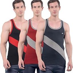 RKG Men's Assorted Pack of 3 Gym Vest (MRGV-020-Assorted-3)-image-69