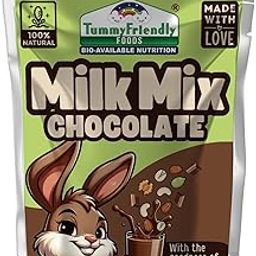 Tummy Friendly Chocolate Milk Mix for kids. Nuts,Seeds, Jaggery + Premium Cocoa powder, healthy milk drink mix for toddlers, 1 year, 2 year old baby and elder kids. kids chocolate milk powder mix - 200g Pack-picture-23