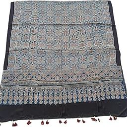 Women s Ajrakh Hand Block Print Modal Silk Duptta 2.5 Mtr-image-15