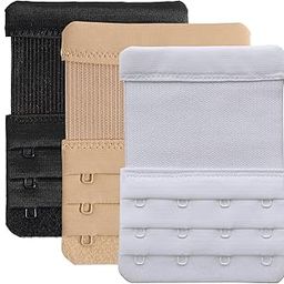 Bra Extenders 4 Hook Soft Stretchy Bra Extension Strap Comfortable Pack of 3-23