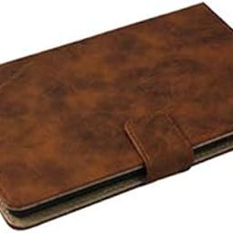 Caseous Indian Made Synthetic Leather Flip Cover Case Back Card Slots Stand View for Lenovo TAB M8 (TB-8505X) 8 inch (2019) (Light Brown)-21