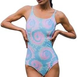 Women's Swimwear Scoop Neck Monokini, One Piece Sleeveless Beachwear, Swimsuit, Bodysuit-image-33