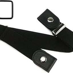 Invisible Buckle-less Jeans Pants Belt with Ring, No Buckle Elastic Stretch Belt Comfortable Invisible Belts Quick Release Waist Belt for Women Men-image-27