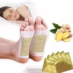 Weight Loss Organic Health Foot Patch (gold Patch++) Remove Toxins Ginger Foot Detox Pads For Foot And Body Cleansing -10 Pair Packet (20 pcs)-5
