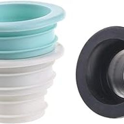 KPNG Drain Pipe Seal Hose Silicone Plug, Silicone Sealing Plug Kitchen Pipe Deodorant Sewer Seal Ring Washing Machine Drain Multipurpose Pipe Connector For Floor Drain Basin Bathroom Kitchen Sink Laundry Room (2,White)-image-44