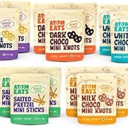 Atom Eats | PRETZEL VALUE PACK 30g x 15 Assorted Packs | Sweet & Savory Snacks, Crunchy Namkeen - Perfect for Snack Box, Parties, On-the-Go - Versatile Food Items - Great for Dipping, Solo Snacking-10
