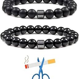 TACBSP Smoking Cessation Bracelet for Women Men Anti Smoking Bracelet Quit Smoking Bracelet Magtherapy Lymphatic Drainage Lymph Nodes Acupressure Protection Bracelets Anxiety Stress Relief Gifts-image-30