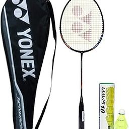 Yonex Professional Best Badminton Combo (Nanoray Light 18i Full Graphite Racquet, Black + Mavis 10 Nylon Shuttlecock, Pack of 6)-image-49