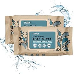 Terra® 100% Biodegradable Bamboo Baby Wipes - 140 Count (Pack of 2) | Unscented, Water-Based, Plastic & Alcohol-Free Baby Wet wipes| Gentle on Sensitive Skin, Dermatologist-Tested Natural Baby Wipes-image-5