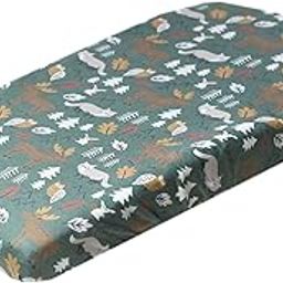 Premium Knit Diaper Changing Pad Cover"Atwood" by Copper Pearl-image-21