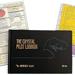Pilot's Acronym Cheat Sheet with Sectional Scale and Pilot Logbook with Large VFR-IFR Placard-3