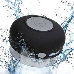 Aqua Jam Portable Bluetooth Wireless Water Resistant Shower Speaker with Suction Cup Black-7