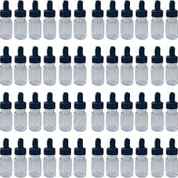 48 Sets of 15ml refillable bottle - pharma dropper 1ml Graduated medicine dropper 1 ml at 0.25ml, 0.5ml & 1.0ml | For Laboratory, Clilinc Baby medicine oral Dropper bottle 15 ml refillable-14