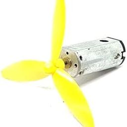 S P Electron Pack of 1 PCS N50 3.7V - 7.4V Mini Drone DC Motor 10x12x25mm 25000 RPM + 1Pcs 50mm 3 Blade Propeller for Airplane Helicopter Drones Toy Car Robot DIY-Multi Purpose-12