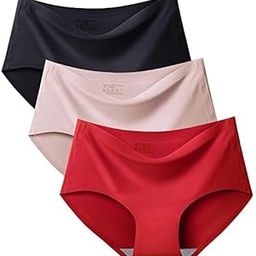 Women Cotton Silk Seamless Everyday Panty for Women Combo Set Girls and Women Innerwear Hipster Medium Waist Panties Random Multicolor (Pack of 3)-image-58