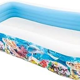 KAOMOJI 10 feet Inflatable Pool for Adults & Kids |Quick-Inflate Outdoor Swimming Pool | Foldable & Portable Bath Tub for Garden, Lawn & Summer Fun (1PCS)-image-61