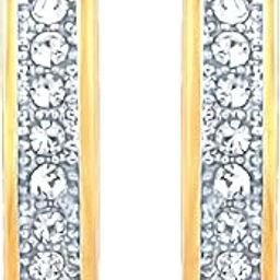 Gold Plated Crystals Hoop Bali Piercing Mens Earrings (PAER1108922GMenPR)-image-34