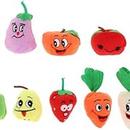 CALANDIS™ Cartoon Funny Finger Puppets Doll Baby Educational Hand Puppet Toy Fruit Set | Developmental Baby Toys | Toys for Baby-20