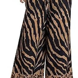 Palazzo Loose Fit Printed Rayon Pant - Women's Stylish Palazzo-image-34