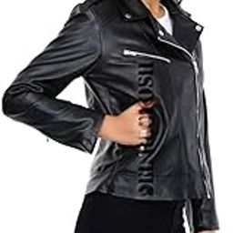Full Sleeve Leather Jacket for Women-image-58