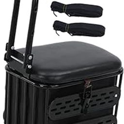 UJEAVETTE Electric Scooter Child Seat Front for Motorcycle Pedal Scooter Electric Bike Black with handrail-image-50