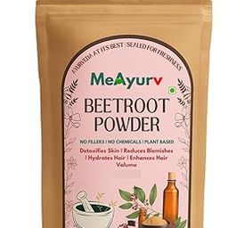MeAyurv Organic Beetroot Powder 227g | Natural Nitrate-Rich Superfood | Supports Stamina, Detox, Heart Health & Skin Glow | Vegan, Non-GMO | Plant-Based Nutrition-image-90
