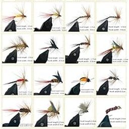 CALANDIS™ 120pcs Different Style Fly Fishing Lure Flies Set Artificial Insect Baits Trout Fly Fishing Hooks-image-63