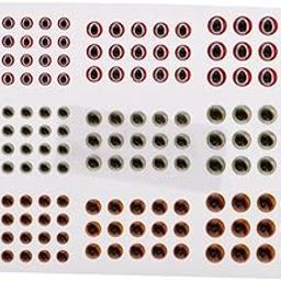 183X Artificial 3D Fishing Lure Eye Sticker for Fly Tying Lure Craft 4 Sizes | Decorative | Vintage | Retro | Collector's Item-picture-0