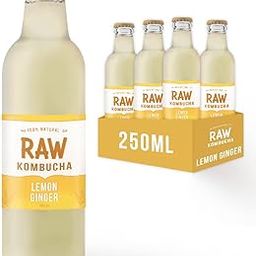Raw Kombucha- Lemon Ginger (250Ml Bottles) -Delicious, Fermented Herbal Supertea With Gut-Healing And Detoxifying Properties |Original Kombucha |6 Pack - Ginger, Liquid, 1500 Ml-image-62