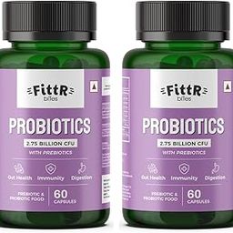 Probiotics Supplement with Prebiotics, Supports Digestion, Lactobacillus bacteria for Gut Digestive Health for Men & Women, (Pack of 2, 120 Capsules)-image-67